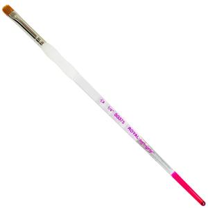 Royal Langnickel Soft-Grip Natural Hair Brush - Short Handle, Half Moon 1/4"
